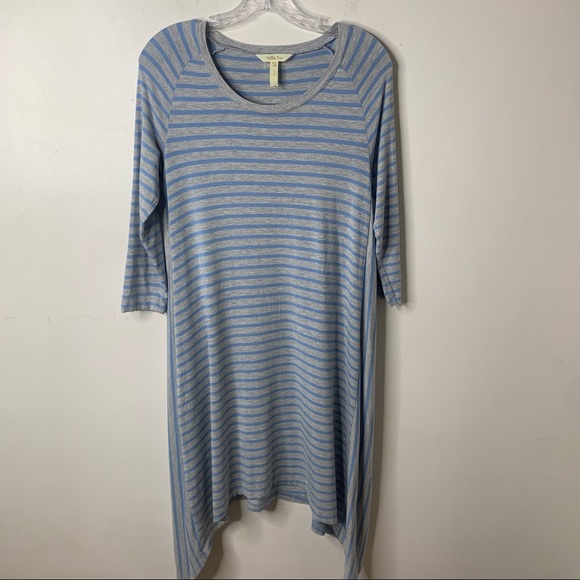 MATILDA JANE Blue Stripe Her Majesty Flowey Long Sleeve Dress - Picture 2 of 11